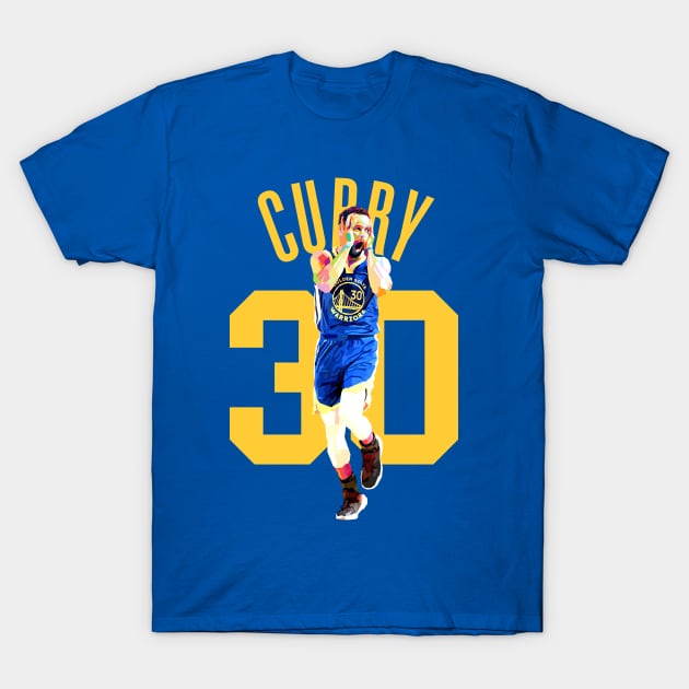 Stephen Curry Home Alone Celebration WPAP T-Shirt by awangwidyatama